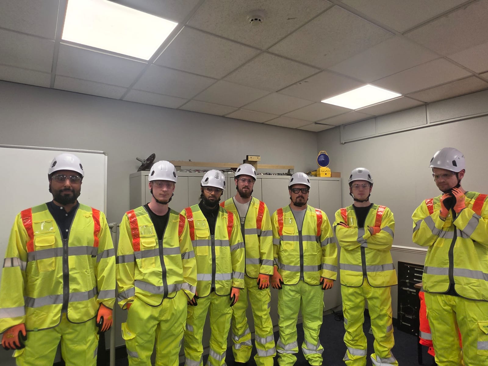 Greener Highways operatives in full hi-vis PPE after traffic management training