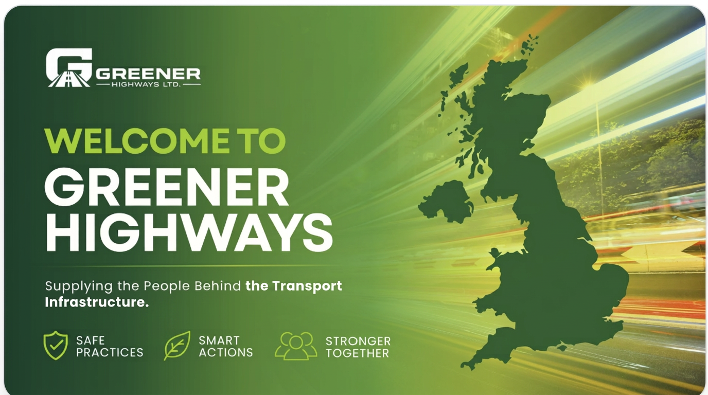 Map of the United Kingdom showing Greener Highways Ltd coverage